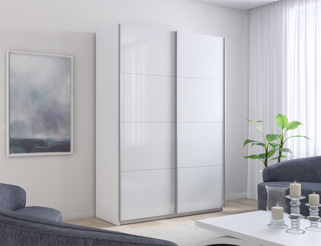 Шкаф-купе Прайм 2-х дверный (стекло)