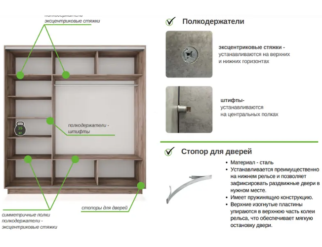 Шкаф-купе Экспресс 3-х дверный (Зеркало)